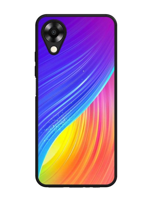 Neon Swirl Glossy Soft Edge Case for Oppo A17K Chachhi