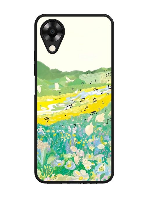 Melody In Bloom Glossy Soft Edge Case for Oppo A17K Chachhi