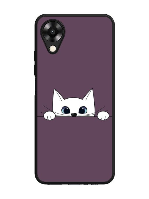 Peek-A-Boo Kitty Glossy Soft Edge Case for Oppo A17K