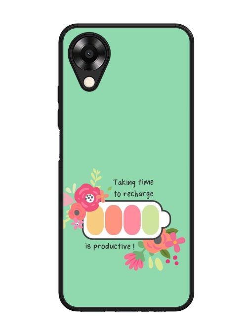 Recharge And Bloom Glossy Soft Edge Case for Oppo A17K Chachhi