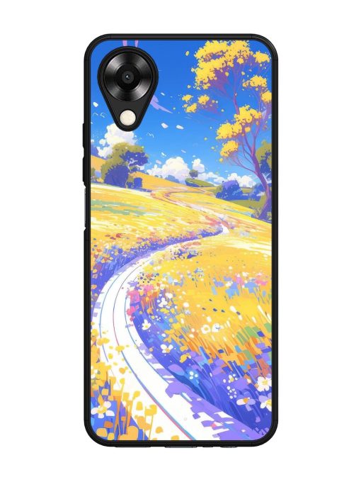 Vibrant Spring Meadow Glossy Soft Edge Case for Oppo A17K