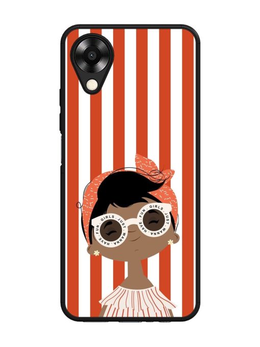 Girls Just Wanna Have Fun Glossy Soft Edge Case for Oppo A17K Chachhi