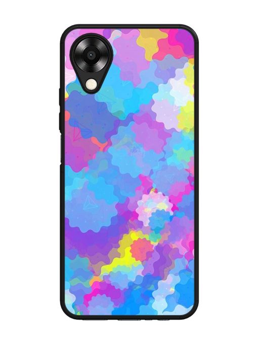 Psychedelic Cloud Burst Glossy Soft Edge Case for Oppo A17K Chachhi