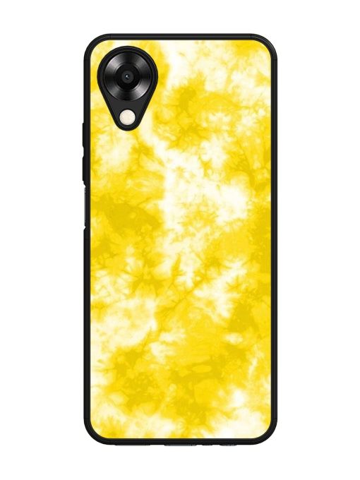 Golden Tie-Dye Twirl Glossy Soft Edge Case for Oppo A17K