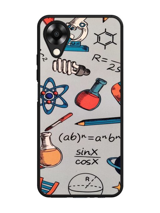 Science Doodle Delight Glossy Soft Edge Case for Oppo A17K