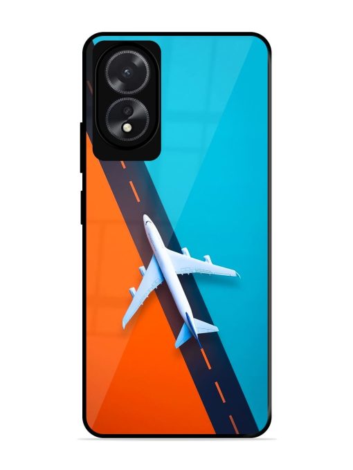 Skyward Bound Glossy Soft Edge Case for Oppo A18 Chachhi