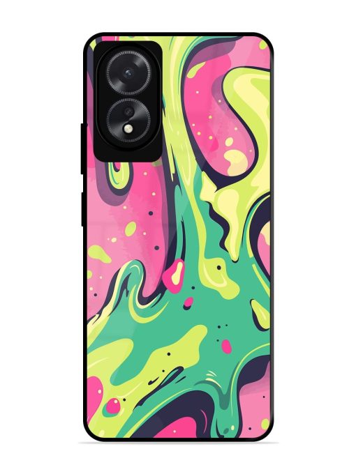 Gooey Grooves Glossy Soft Edge Case for Oppo A18 Chachhi