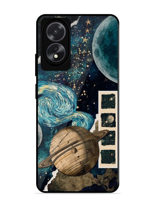 Celestial Tapestry Glossy Soft Edge Case for Oppo A18 Chachhi