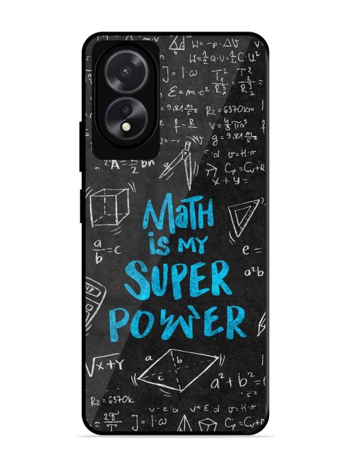 Math Magic Glossy Soft Edge Case for Oppo A18 Chachhi