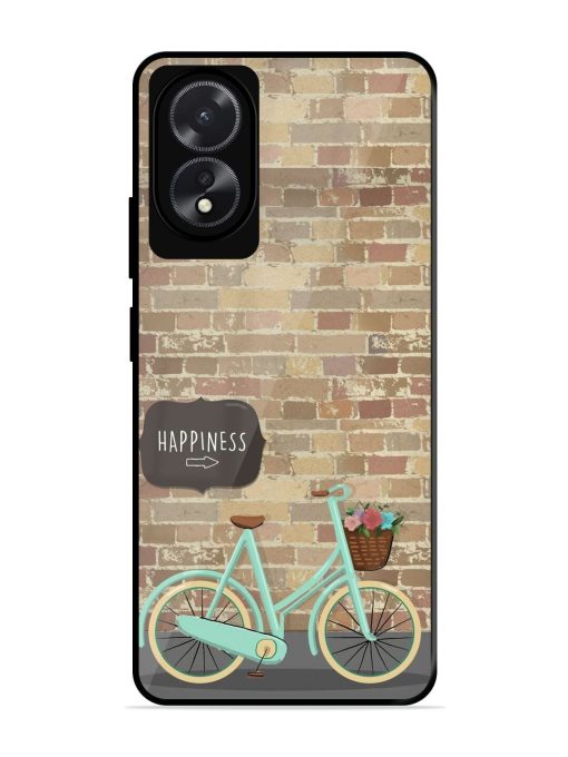 Pedaling Towards Happiness Glossy Soft Edge Case for Oppo A18 Chachhi