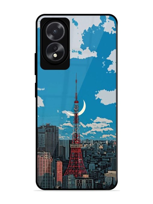 Tokyo Twilight Glossy Soft Edge Case for Oppo A18 Chachhi