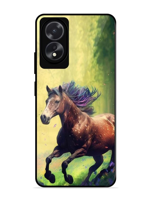 Enchanted Gallop Glossy Soft Edge Case for Oppo A18 Chachhi