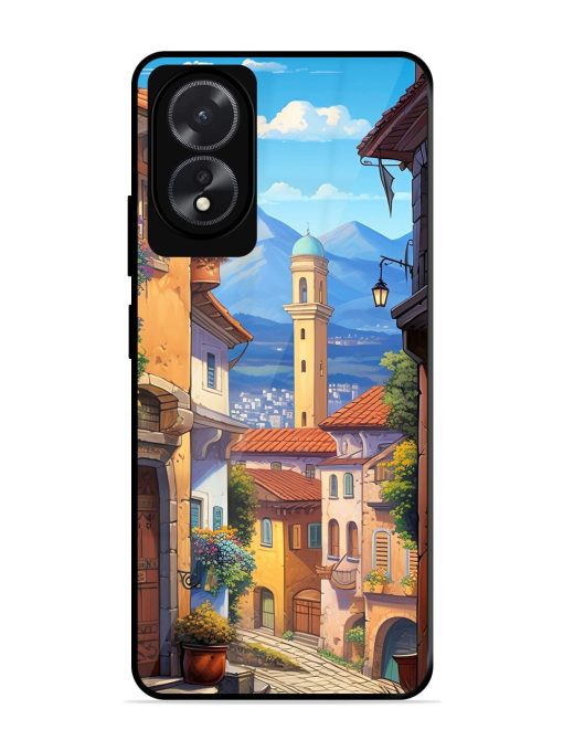 Tuscan Twilight Glossy Soft Edge Case for Oppo A18 Chachhi