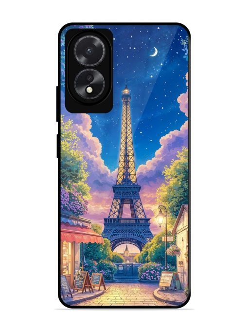 Twilight In Paris Glossy Soft Edge Case for Oppo A18 Chachhi