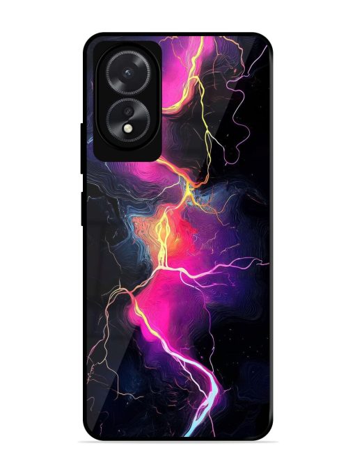 Electric Dreams Glossy Soft Edge Case for Oppo A18 Chachhi