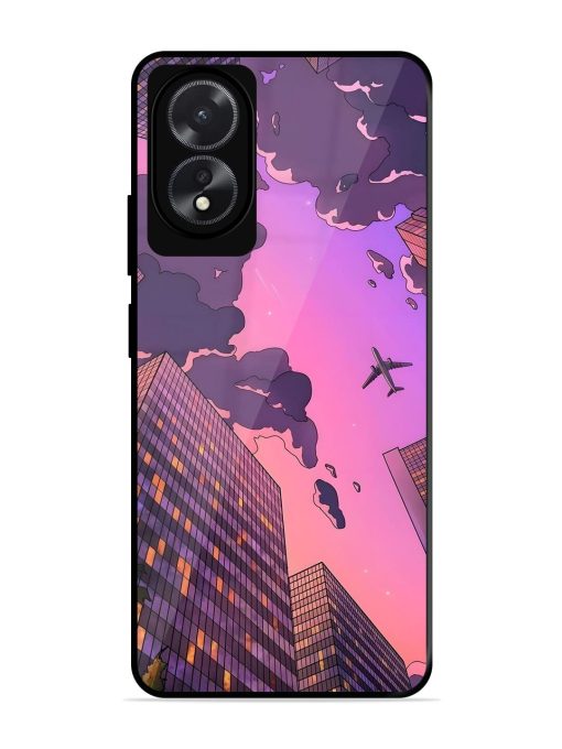 Urban Twilight Glossy Soft Edge Case for Oppo A18 Chachhi