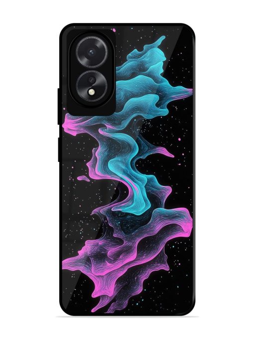 Cosmic Currents Glossy Soft Edge Case for Oppo A18 Chachhi