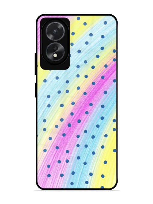 Polka Dot Paradise Glossy Soft Edge Case for Oppo A18 Chachhi