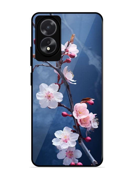 Delicate Blossoms Glossy Soft Edge Case for Oppo A18 Chachhi