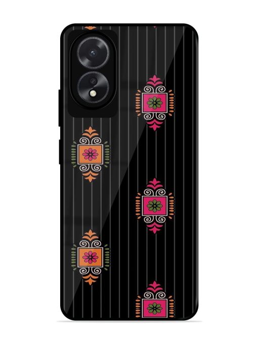 Ornate Elegance Glossy Soft Edge Case for Oppo A18 Chachhi