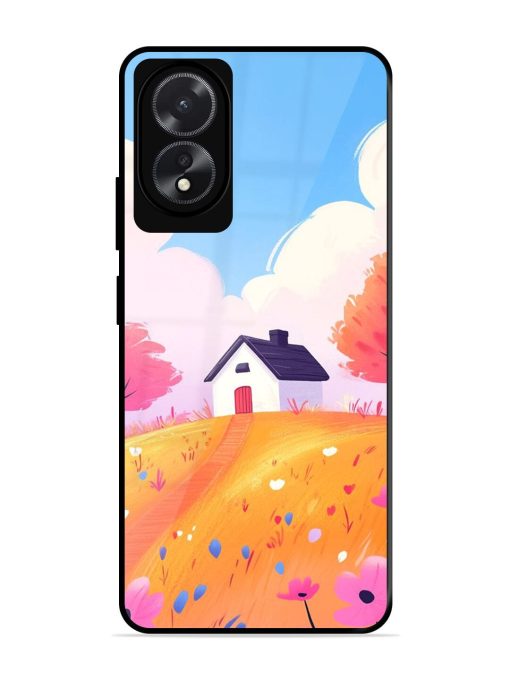 Hilltop Haven Glossy Soft Edge Case for Oppo A18 Chachhi