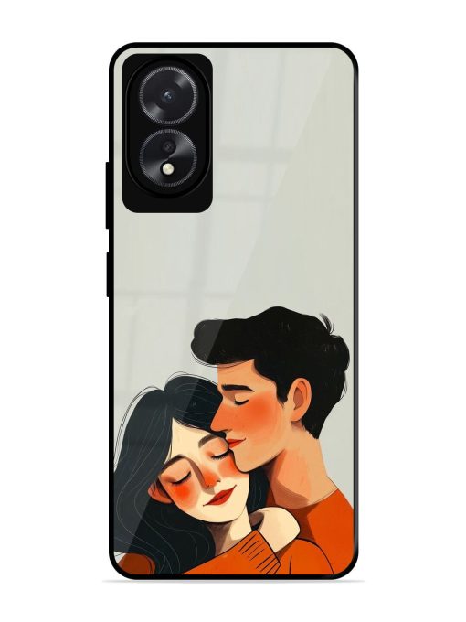 Craft Couples Glossy Soft Edge Case for Oppo A18 Chachhi