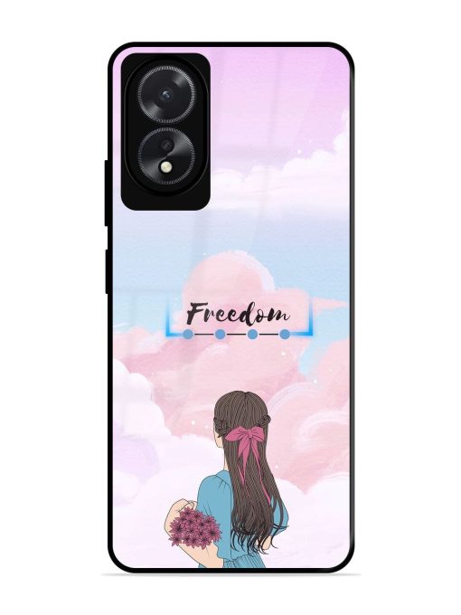 Skyward Dreams Glossy Soft Edge Case for Oppo A18 Chachhi