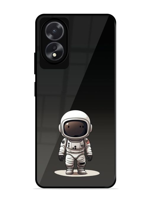 Neon Astronaut Glossy Soft Edge Case for Oppo A18 Chachhi