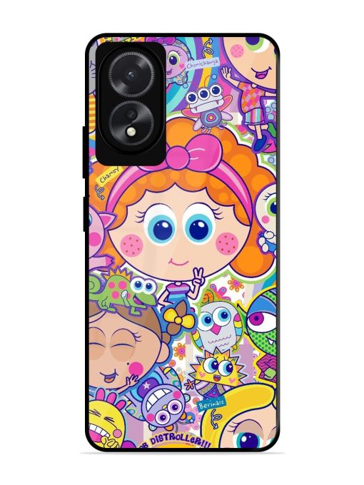 Distroller Friends Glossy Soft Edge Case for Oppo A18 Chachhi