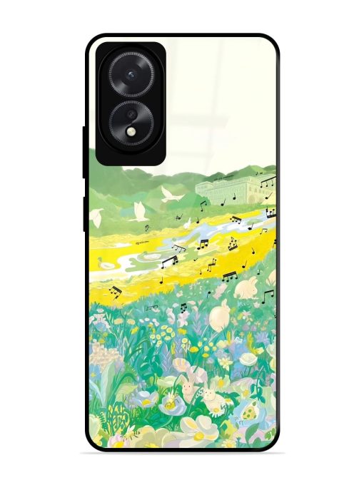 Melody In Bloom Glossy Soft Edge Case for Oppo A18 Chachhi