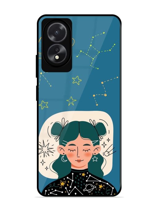 Cosmic Daydreamer Glossy Soft Edge Case for Oppo A18 Chachhi