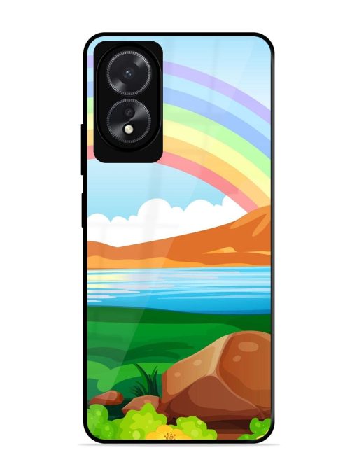 Rainbow Over The Lake Glossy Soft Edge Case for Oppo A18 Chachhi