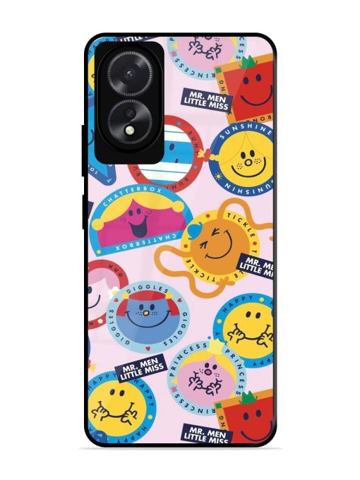 Whimsical Mr. Men & Little Miss Glossy Soft Edge Case for Oppo A18 Chachhi