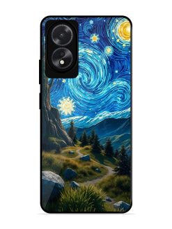 Starry Night In The Shire Glossy Soft Edge Case for Oppo A18