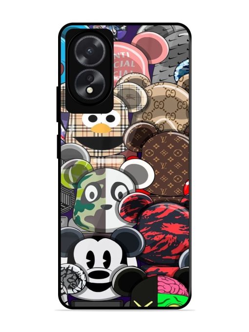 Streetwear Bearbrick Extravaganza Glossy Soft Edge Case for Oppo A18