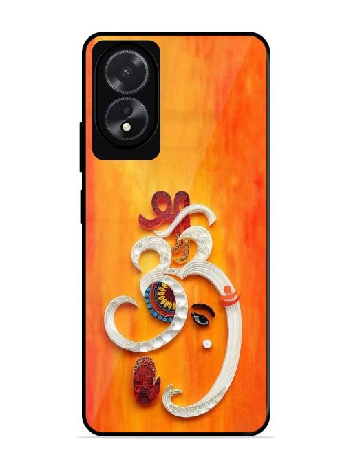 Ganesha In Quilling Art Glossy Soft Edge Case for Oppo A18 Chachhi