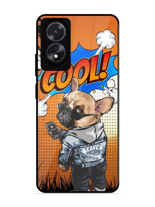 Cool Pup Glossy Soft Edge Case for Oppo A18 Chachhi