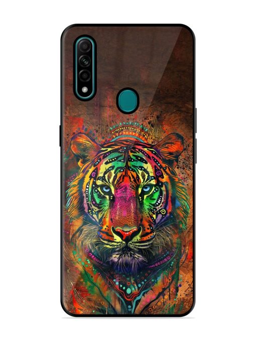 Cosmic Tiger Glossy Soft Edge Case for Oppo A31