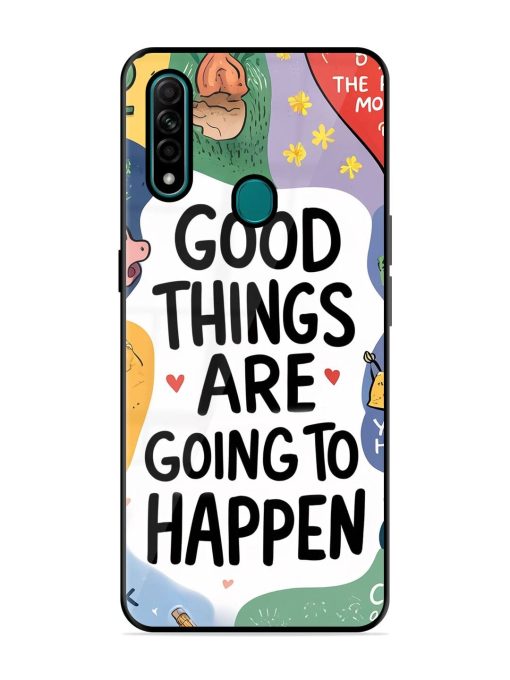 Uplifting Scribbles Glossy Soft Edge Case for Oppo A31