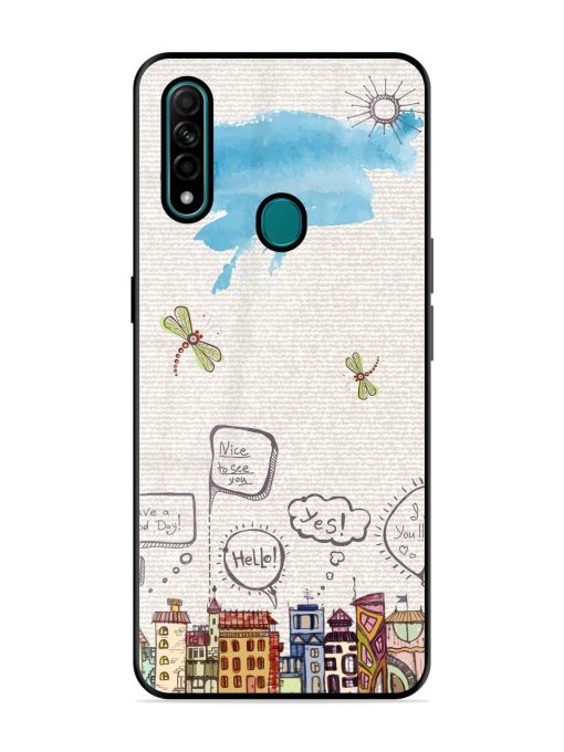 Doodle City Glossy Soft Edge Case for Oppo A31