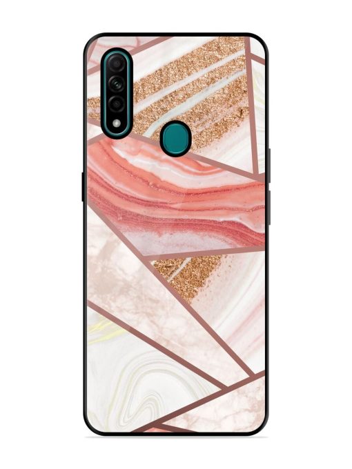 Rosy Mosaic Glossy Soft Edge Case for Oppo A31