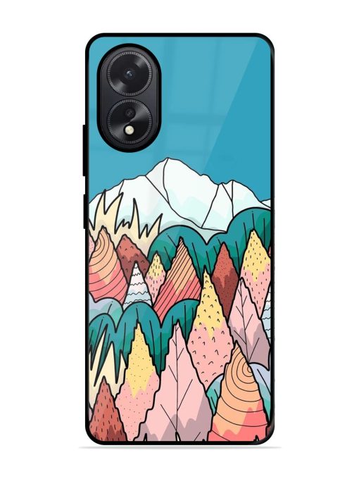 Mountain Dreamscape Glossy Soft Edge Case for Oppo A38 Chachhi