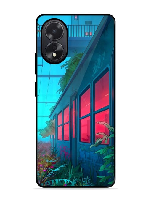 Urban Jungle Glossy Soft Edge Case for Oppo A38 Chachhi