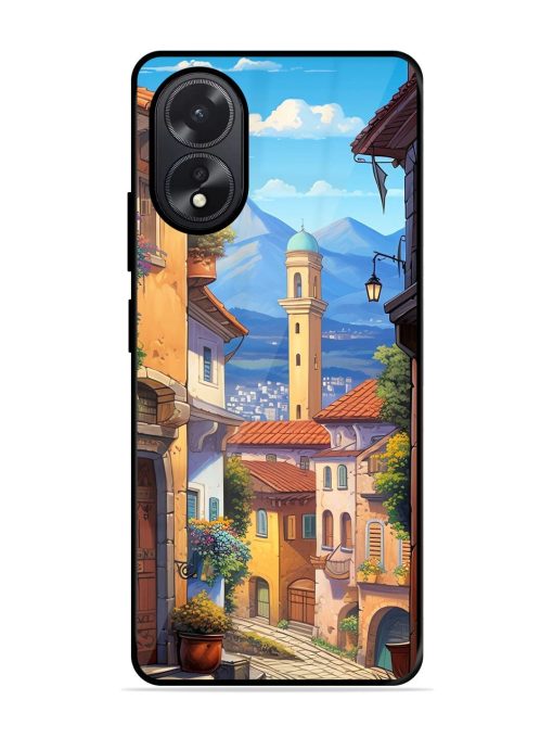 Tuscan Twilight Glossy Soft Edge Case for Oppo A38 Chachhi