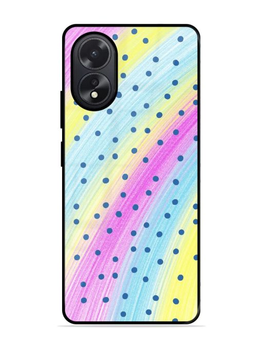 Polka Dot Paradise Glossy Soft Edge Case for Oppo A38 Chachhi