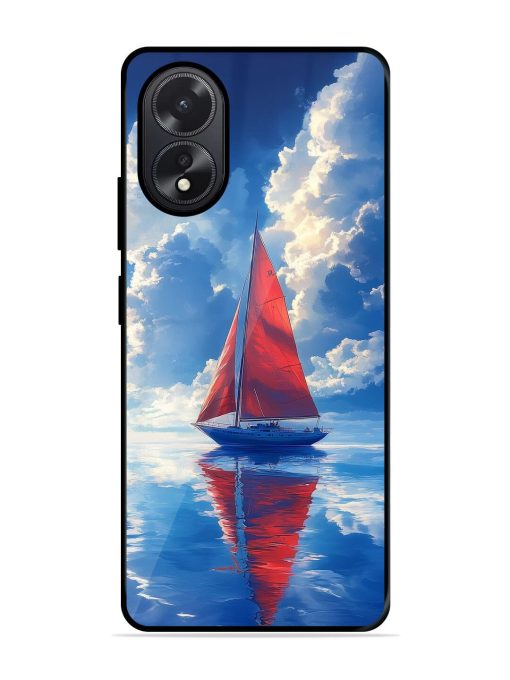 Crimson Sails Glossy Soft Edge Case for Oppo A38 Chachhi