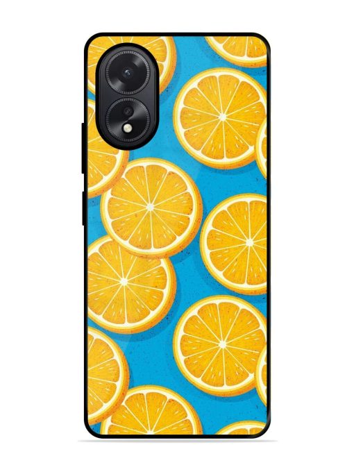 Citrus Symphony Glossy Soft Edge Case for Oppo A38 Chachhi