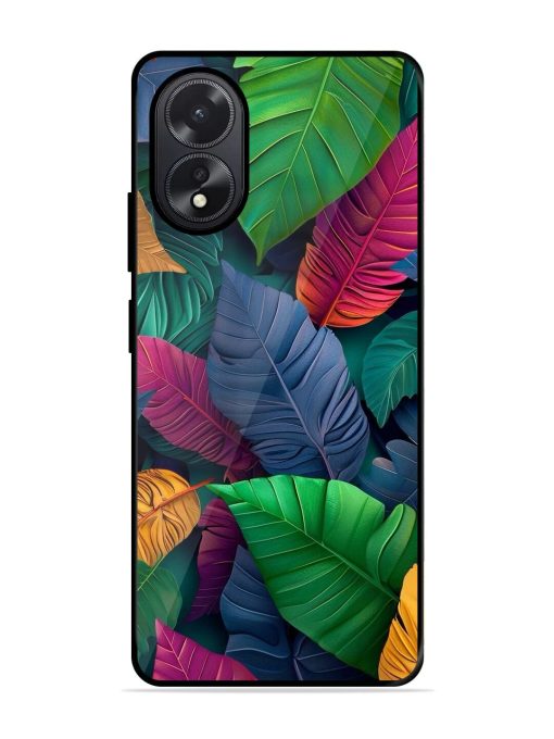 Tropical Tapestry Glossy Soft Edge Case for Oppo A38