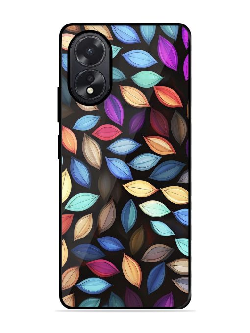 Colorful Kaleidoscope Glossy Soft Edge Case for Oppo A38 Chachhi