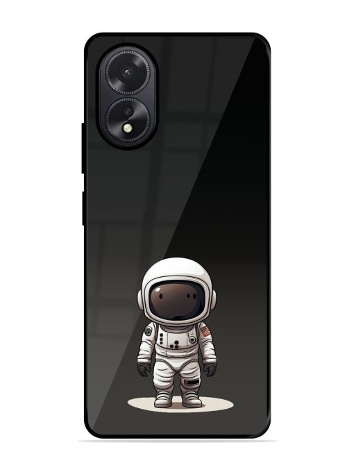 Neon Astronaut Glossy Soft Edge Case for Oppo A38 Chachhi